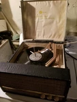 Vintage Portable Record Player Phonograph Bulova Automatic Speed. Fixed Price $65.55.