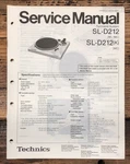 Technics / Panasonic SL-D212 Turntable Service Manual *original*. Fixed Price $29.97.