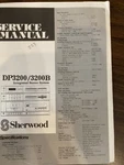 Sherwood DP-3200 DP3200B Service Manual **original**. Fixed Price $18.99.
