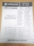 Hitachi Service Manual SDT-9610H ST-9610C Stereo Cassette Recorder Original. Fixed Price $9.98.
