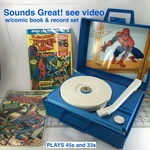 Vtg 1984 Tiger Spiderman Record Player Turntable Plays 45/33 Sounds Great, Video. Fixed Price $399.00.