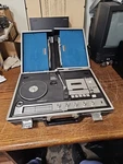 Crown SCP-71FW Compact Suitcase Stereo Tape Record Player. For Parts. Fixed Price $94.95.