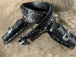 Western Double Action Revolver Dual Right&left Holster Leather Pistol Gun Cover. Fixed Price $152.18.