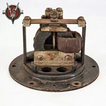 Antique Automobile Horn Motor With Back Plate. Fixed Price $45.00.