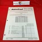 Admiral Record Changer RC704 Series Service Manual S1015A. Fixed Price $14.99.