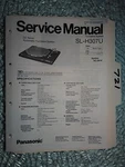 Panasonic SL-H307U Technics Service Manual Original Repair Book Stereo Turntable. Fixed Price $25.00.