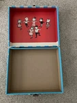 Vintage Atkins Two Speed Record Player Case. Fixed Price $10.00.