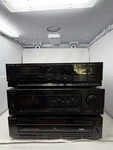 Sony TA-AX285 Amp + TC-W285 Stereo Dual Cassette Deck ST-JX285 Fm Tuner. Fixed Price $160.00.