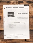 Sharp RP-Z1500BK Record Player / Turntable Service Manual *original*. Fixed Price $14.97.