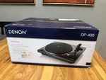 Denon DP-400 Vinyl Record Turntable Semi-automatic Analog Black New. Fixed Price $500.00.