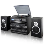 Trexonic TRX-811BS-RB 3-SPEED Turntable Cd Player Dual Cassette Bt Fm Radio And. Fixed Price $176.04.