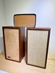 Pair Of Klh Model 20 Twenty Vintage Stereo Speakers Walnut Cases & 3RD. Fixed Price $152.10.