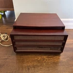 Vtg Rca Victor Orthophonic High Fidelity Record Player Phonograph, Model 7-HF-45. Fixed Price $145.00.