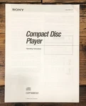 Sony CDP-608ESD Player Owners / User Manual *original*. Fixed Price $24.97.