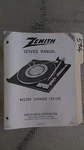 Zenith 169-570 Service Manual Original Repair Book Stereo Turntable Record. Fixed Price $27.50.