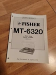 Fisher Mt 6320 Turntable Service Manual Repair. Fixed Price $19.99.