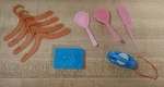 Vintage 1970 Barbie Accessories - Phone, Record Player, Mirror Brush Comb, Ect.. Fixed Price $6.99.