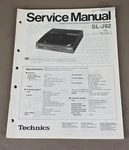Technics SL-J92 Turntable Service Manual D-4360. Fixed Price $74.95.