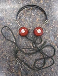 Newcomb Audio Headphones Headset Red Bakelite Made In Usa 1940'S-50S -untested. Fixed Price $39.99.