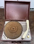 Philco C-1332-121 Portable Suitcase Speed Tube Phonograph Record Player Is. Fixed Price $125.00.