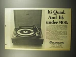 1974 Glenburn 2155A/QUAD Turntable - It's Quad. And Under $100. Fixed Price $19.99.