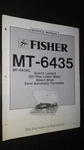 Fisher MT-6435 Service Manual Original Repair Stereo Turntable Record Player. Fixed Price $19.98.
