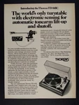 1975 Thorens TD-145C Turntable Vintage Print Ad. Fixed Price $9.99.