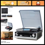 Vintage All-in-one Record Player, 3-SPEED Turntable, Fm Radio, Rca & Headphone. Fixed Price $111.99.