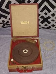 Vintage Longines Symphonette Briefcase Phonograph Vinyl Record Player 78-45-33. Fixed Price $115.50.