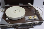 Portable Jay Solid State Sound Model SP-25 Suitcase Style Record Player. Fixed Price $35.00.