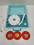 General Electric V181H Portable Record Player Plays Slow. Fixed Price $36.95.