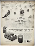 1968 Zenith Troubador Z590 Fm/am Stereo Record Player Original Print Life Mag. Fixed Price $12.00.