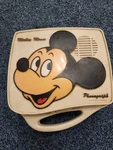 Mickey Mouse 80'S 2SPEED Solid State Phonograph Record Player With Working Motor. Fixed Price $35.00.