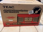 Teac SL-A100 Am/fm Radio Record Player Turntable Red New In Box!. Fixed Price $150.00.