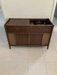 Vintage Magnavox Stereo Console Record Player Cabinet. Fixed Price $200.00.