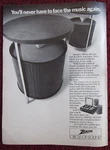 1970 Zenith Troubador Z590 Stereo System & Speakers Print Circle Of Sound. Fixed Price $7.99.