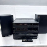 Sharp SG-F800 Stereo Radio Turntable Record & Dual Cassette Player W/ Remote. Fixed Price $89.99.
