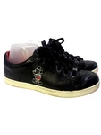 Coach Disney Mickey Porter Sneakers Black Leather Low Top Women 7.5. Fixed Price $19.99.