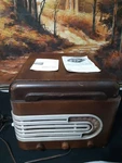 1948-49 Stromburg Carlson Model 1202 Record Player Radio Not Fully Tested. Fixed Price $269.10.