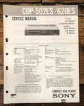 Sony CDP-502ES -620ES Player Service Manual *original*. Fixed Price $24.97.