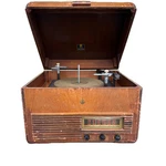 Vintage Emerson Wooden Cabinet Phono Radio Model GH447 Tested Works. Fixed Price $150.00.