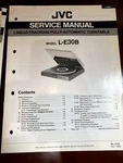 Jvc L-E30B LE30B Turntable Repair Manual Service From Usa **original**. Fixed Price $14.99.