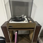 Zenith Circle Of Sound Vintage Vinyl Record Player & Speakers. Fixed Price $1800.00.