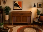 Vintage 1960S Mcm Magnavox Am/fm Stereo Record Player Walnut 2ST289 Help!. Fixed Price $299.95.