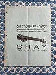 Vintage Gray 208-S/16 Installation Instructions Stereo Tone Arm. Fixed Price $26.95.