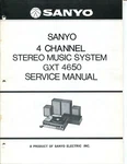 Vintage Sanyo Model GXT-4650 Channel Stereo Music System Service Manual. Fixed Price $18.99.