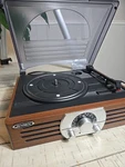 Jensen JTA-222 Record Player 3-SPEED Stereo Turntable W/ Am/fm Radio & Speakers. Fixed Price $24.50.