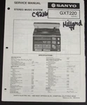 Sanyo GXT220 Stereo Music System Original Service Repair Manual. Fixed Price $11.95.