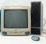 1998 Apple Imac G3 Bondi Blue M4984 + Original Keyboard & Mouse - As Is. Fixed Price $664.05.
