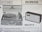 Decca DP-546, DP-584, DP-586, & DPS-20 Phonograph Photofact. Fixed Price $6.50.